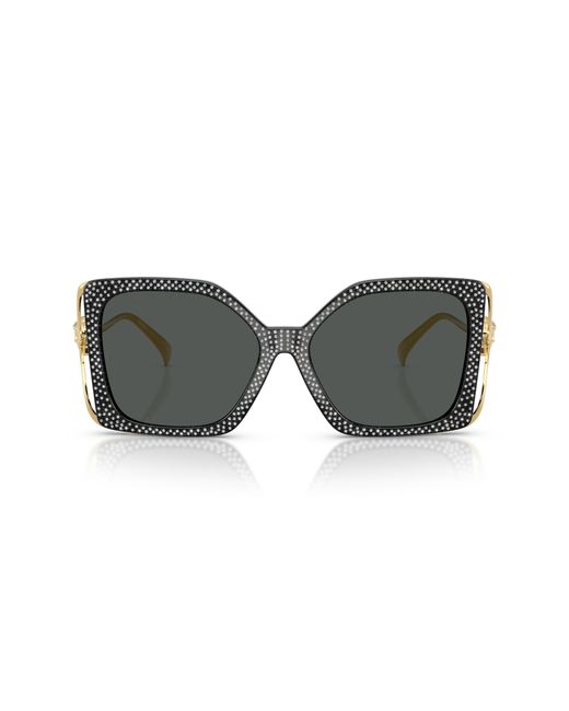 Versace Black Ve4502U 550787 Sunglasses Injected Squared Normal
