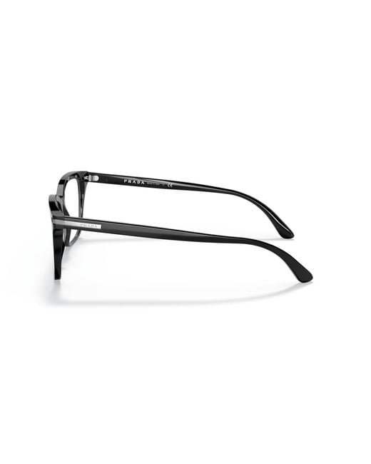Prada Black Pr 14Wv 1Ab1O1 Optical Frames Acetate Squared Normal for men