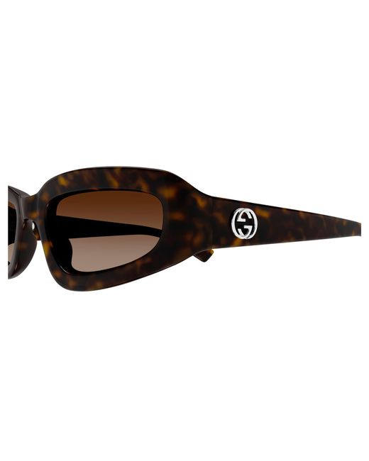 Gucci Black Gg1787S 002 Sunglasses Injected Squared for men
