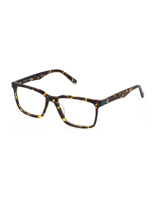 Fila Black Vfi872 0Z62 Optical Frames Acetate Squared for men