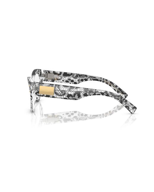 Dolce & Gabbana Black Dg3403 3287 Optical Frames Acetate Transparent Cat Eye Normal