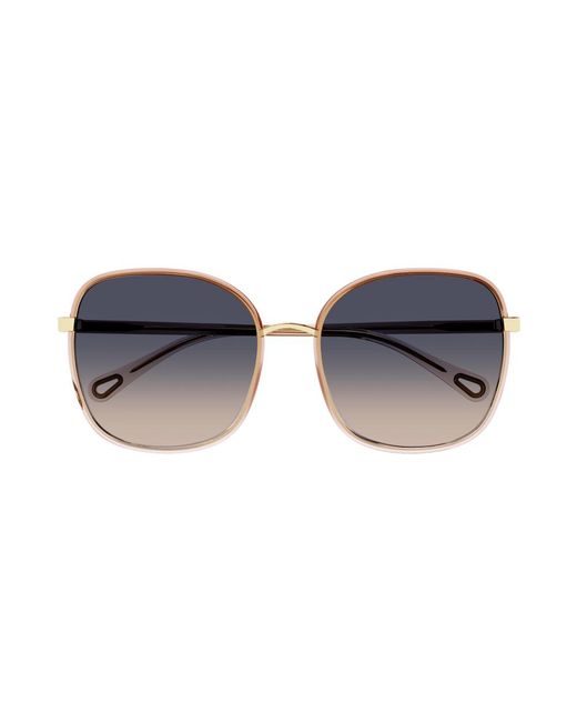 Chloé Black Ch0031S 009 Sunglasses Bio-Inject Squared Shaded