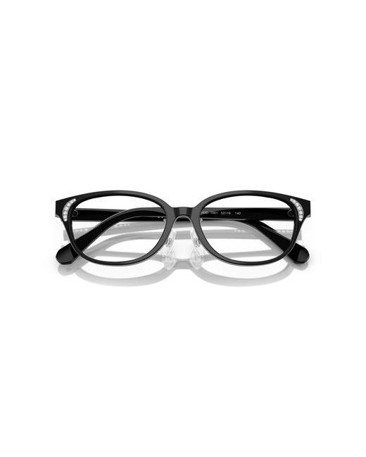 Swarovski Black Sk2040D 1001 Optical Frames Acetate Round Normal