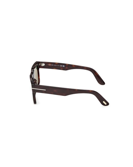 Tom Ford Black Ft1333 Andy-02 52R Sunglasses Acetate Squared Polarized for men