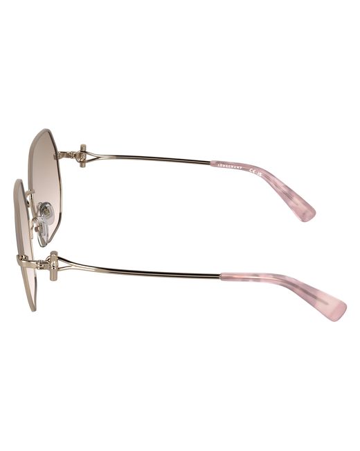 Longchamp Black Lo191S 774 Sunglasses Metal Squared Normal