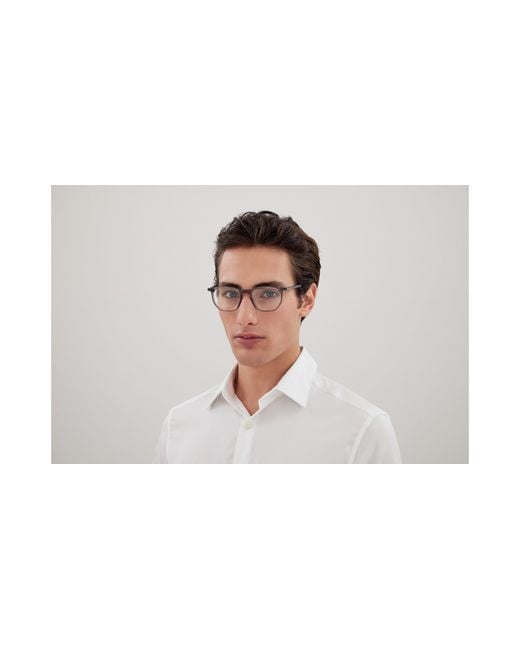 Montblanc Black Mb0349O 003 Optical Frames Transparent Squared for men