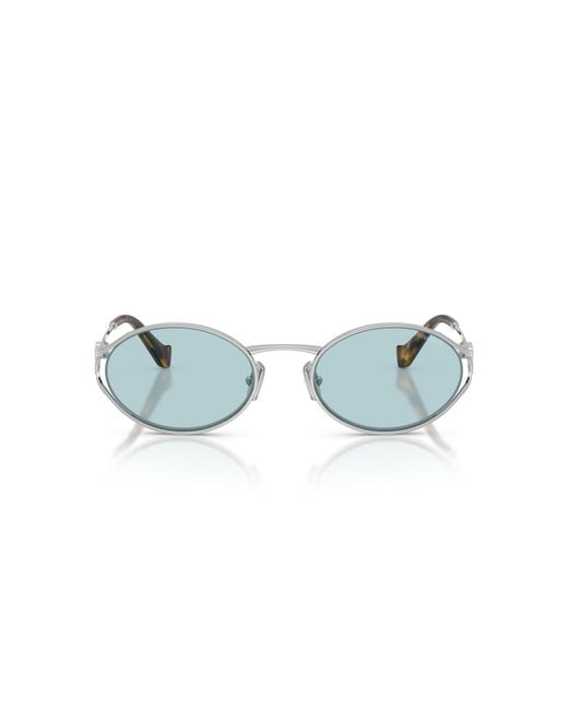 Miu Miu Black Mu 52Ys 1Bc20R Sunglasses Metal Round Normal