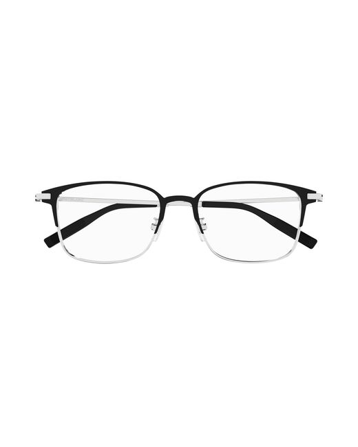 Montblanc Black Mb0314Oa 001 Optical Frames Titanium Transparent Squared for men