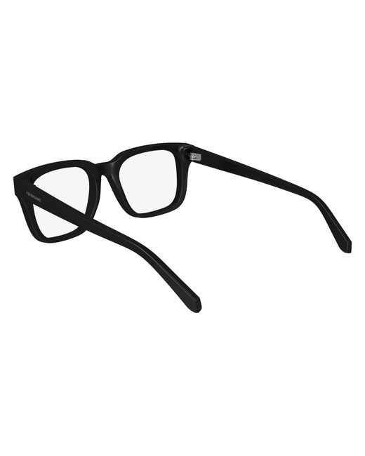 Ferragamo Black Sf2996 001 Optical Frames Acetate Squared Normal Normal for men