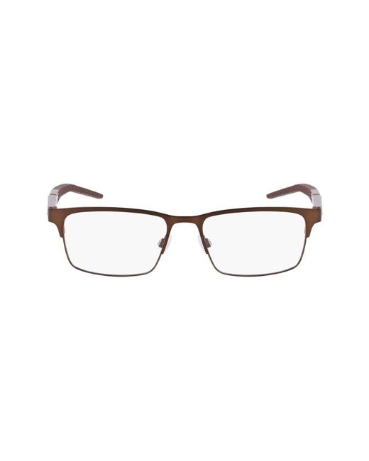 Nike Black 8154 201 Optical Frames Metal Squared Normal Photochromatic for men