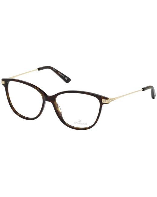 Swarovski Black Sk5181 052 Optical Frames Outlet Acetate Cat Eye