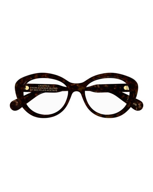 Chloé Black Ch0223O 002 Optical Frames Acetate Transparent Cat Eye