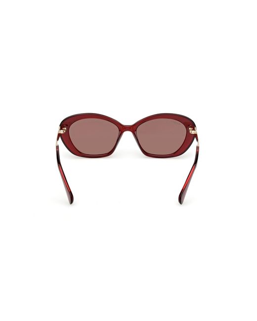 MAX&Co. Black Mo0133 66E Sunglasses Injected Round Normal