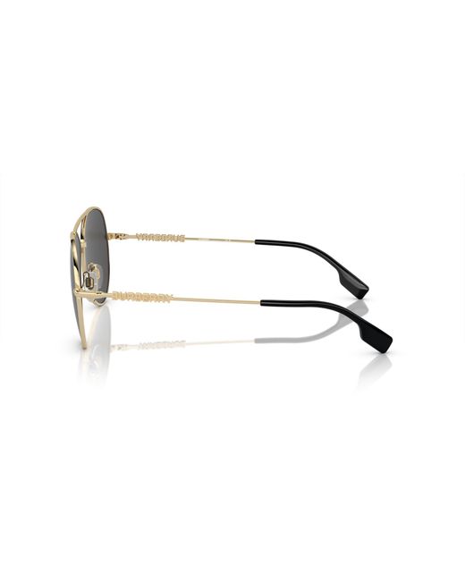 Burberry Black Be3147 110987 Sunglasses Metal Pilot Normal