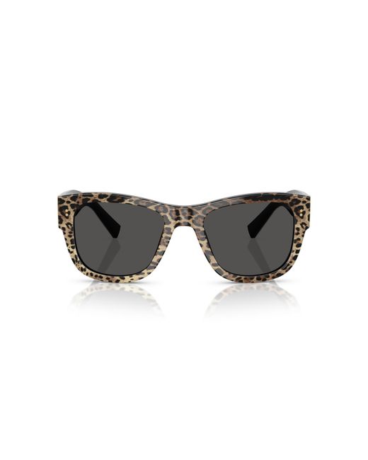 Dolce & Gabbana Black Dg4338 316387 Sunglasses Acetate Squared Normal for men