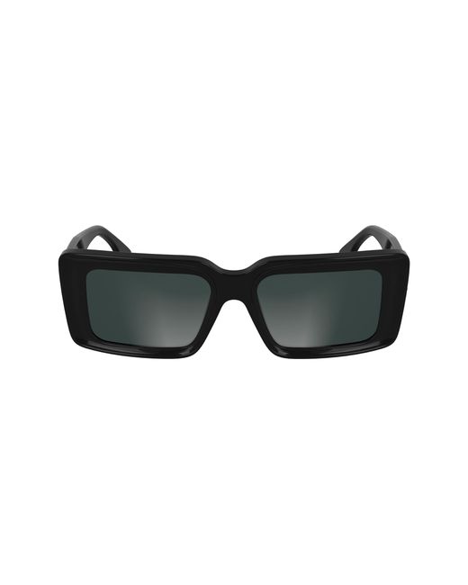 Karl Lagerfeld Black Kl6180S 001 Sunglasses Acetate Squared Normal