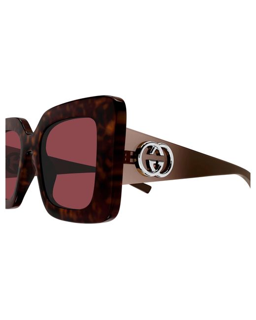 Gucci Black Gg2025S 002 Sunglasses Injected Squared