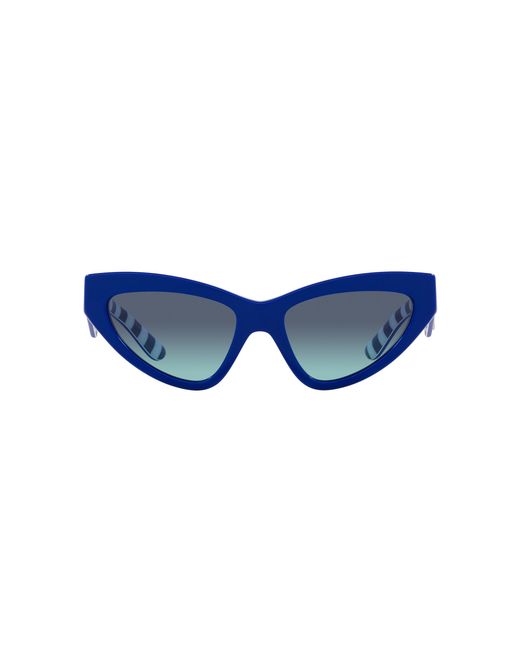Dolce & Gabbana Black Dg4439 311945 Sunglasses Acetate Cat Eye Normal Shaded