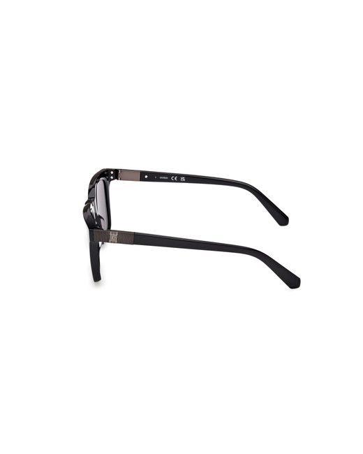 Guess Black Gu00279 01A Sunglasses Acetate Smoke Squared Normal for men