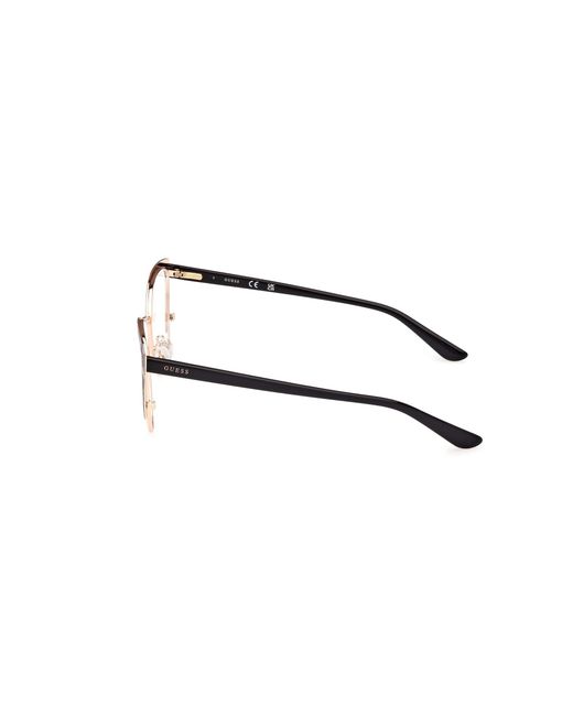 Guess Black Gu50121 005 Optical Frames Metal Cat Eye Normal