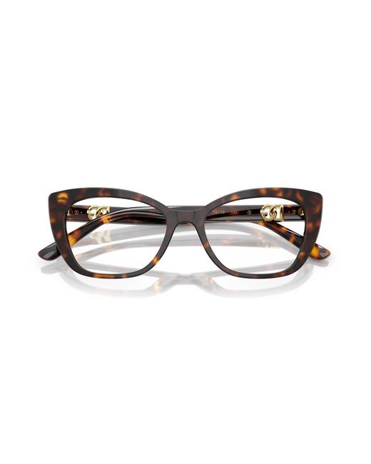Dolce & Gabbana Black Dg3398 502 Optical Frames Acetate Transparent Cat Eye Normal