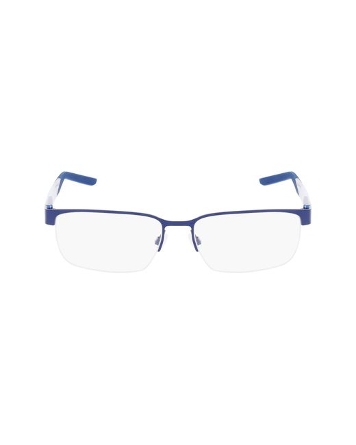 Nike Black 8184 412 Optical Frames Metal Squared Normal for men