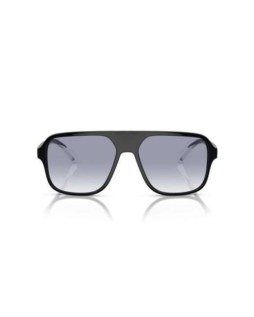 Dolce & Gabbana Black Dg6134 675/79 Sunglasses Nylon Squared Normal Shaded for men
