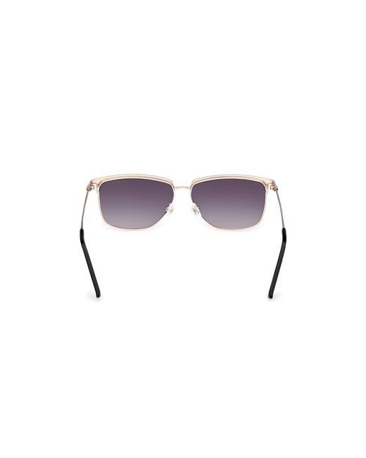Guess Black Gu00133 05C Sunglasses Metal Smoke Squared Normal