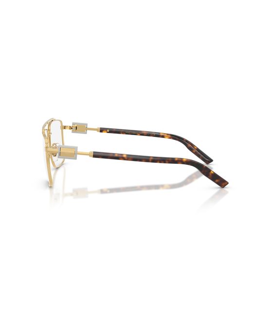 Dolce & Gabbana Black Dg1368 02 Optical Frames Metal Transparent Pilot Normal for men