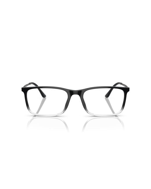 Giorgio Armani Black Ar7199 6022 Optical Frames Acetate Transparent Squared Normal for men