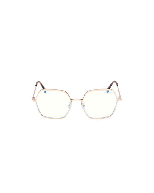 Tom Ford Black Ft6050-B 028 Optical Frames Metal Geometric Normal