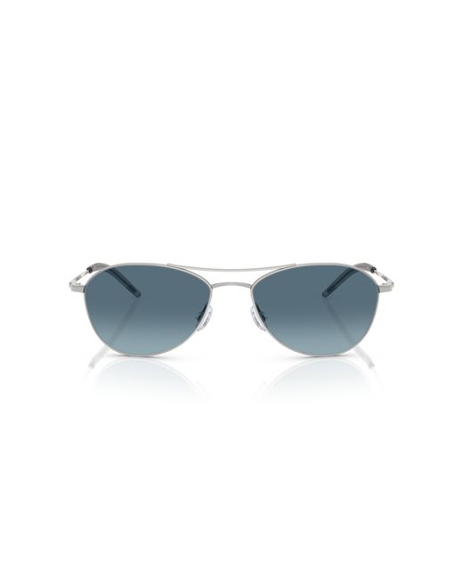Oliver Peoples Black Ov1358S Aero Ii 5036Q8 Sunglasses Steel Pilot Normal