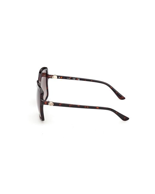 Guess Black Gu00280 52F Sunglasses Injected Squared Normal