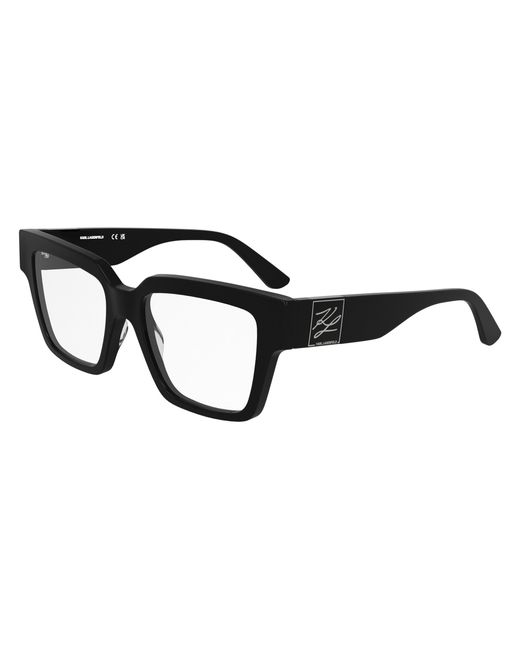 Karl Lagerfeld Black Kl6196 001 Optical Frames Acetate Squared Normal