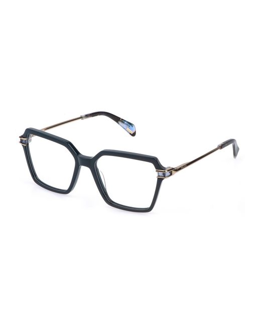 Police Black Vplr15 Zephyr 1 06Wt Optical Frames Acetate Squared