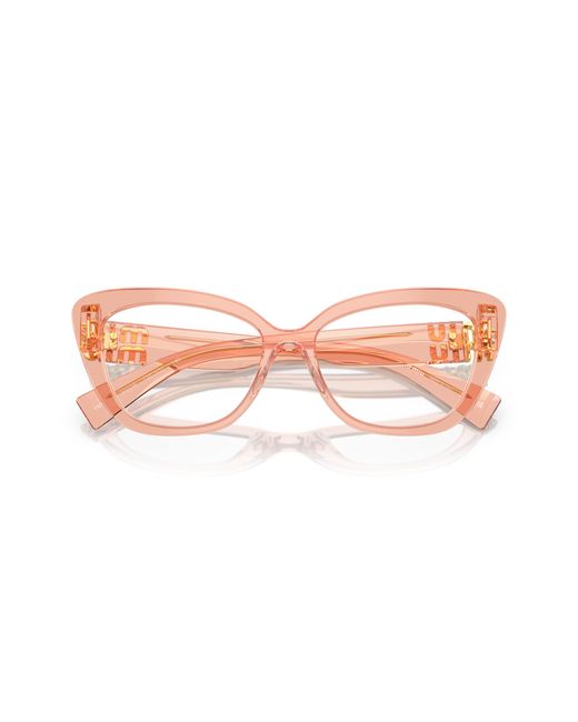 Miu Miu Black Mu 05Vv 13T1O1 Optical Frames Acetate Transparent Cat Eye Normal