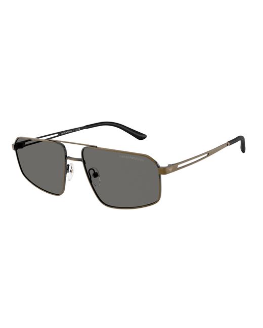Emporio Armani Black Ea2173 327087 Sunglasses Metal Pilot Normal for men