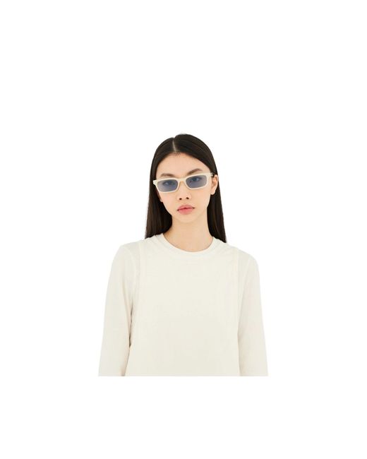 Retrosuperfuture Black Swv Gesto Cremoso Sunglasses Acetate Light Squared Normal