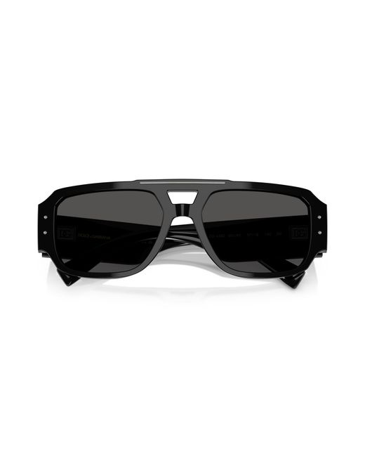 Dolce & Gabbana Black Dg4482 501/87 Sunglasses Acetate Pilot Normal for men
