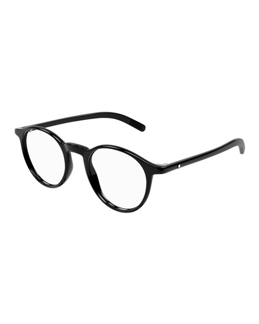 Montblanc Black Mb0329O 001 Optical Frames Transparent Round for men