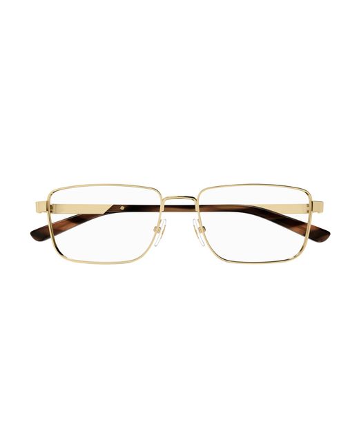 Gucci Black Gg1291O 002 Optical Frames Metal Squared for men