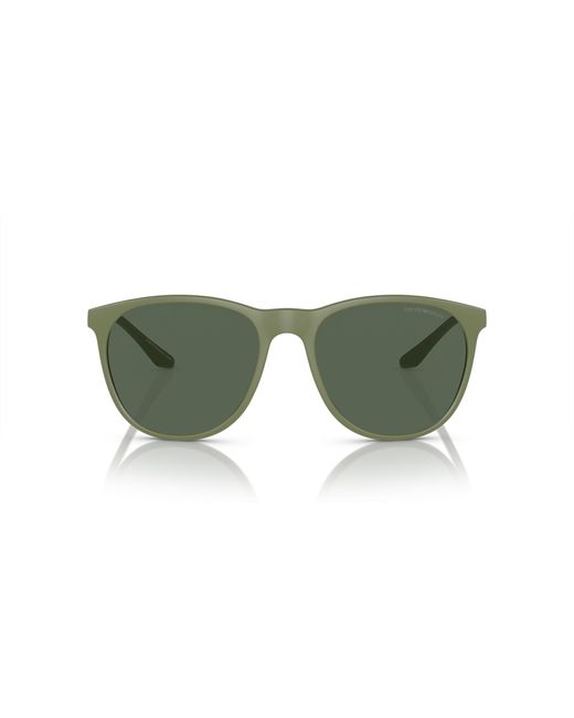Emporio Armani Green Ea4210 542471 Sunglasses Injected Pantos Normal for men