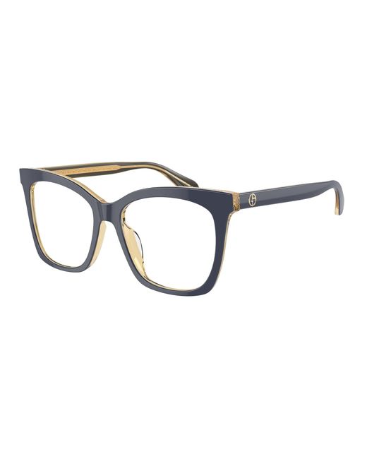 Giorgio Armani Black Ar7254U 6078 Optical Frames Acetate Transparent Squared Normal