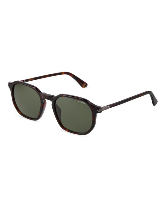 Police Black Splu69 Roadie 8 722 Sunglasses Acetate Geometric Normal for men