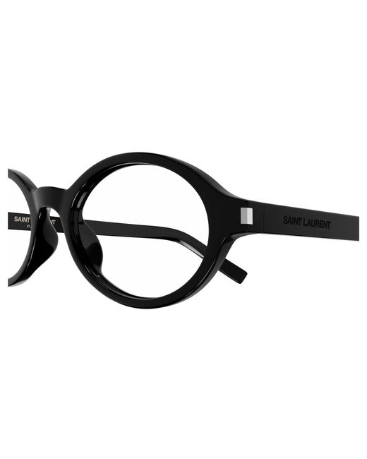 Saint Laurent Black Sl 751 Jeanne Opt 001 Optical Frames Acetate Transparent Round