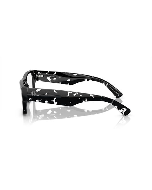 Prada Black Pr A08V 15O1O1 Optical Frames Acetate Squared Normal for men