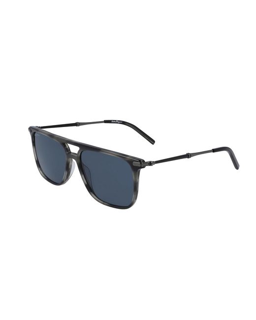 Ferragamo Black Sf966S 42562 003 Sunglasses Acetate Squared Normal for men