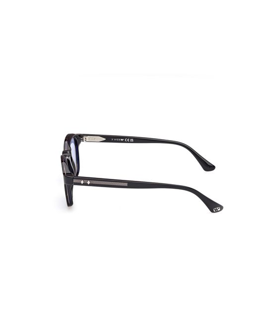 Web Black We0384 56V Sunglasses Acetate Round Normal for men