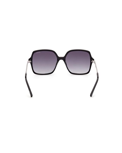 Guess Black Gu7845 01B Sunglasses Injected Squared Normal Shaded