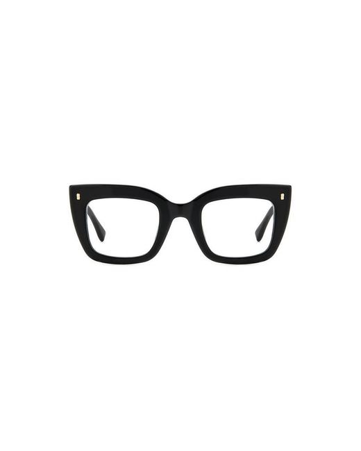 DSquared² Black D2 0099 807 Optical Frames Plastic Squared